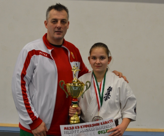 Pantelics Péter edző és Bán Lili versenyző